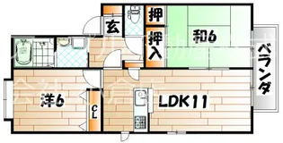 ヴェルドミール霧ヶ丘A棟【1階】の間取り