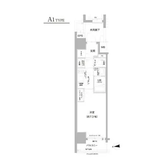 エスリード上前津テルツェ【4階】の間取り