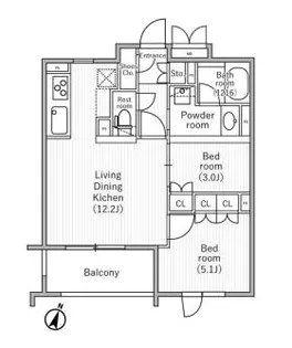 nidoSAKURAGAOKA-ニドサクラガオカ-【3階】の間取り