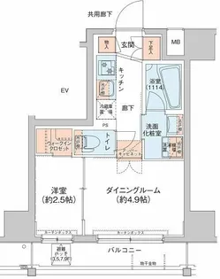 アジールコート新高円寺【7階】の間取り