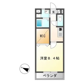 リアン子野【1階】の間取り