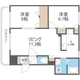 キアーロN21【2階】の間取り