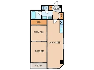 おおきに大阪天満サニ-アパートメントの間取り