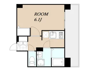 エスリード南森町【7階】の間取り