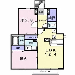 プリムローズI【1階】の間取り