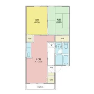 ラ・ノーブル・ビル青山 A【2階】の間取り