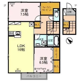 リビングタウン松若町【2階】の間取り