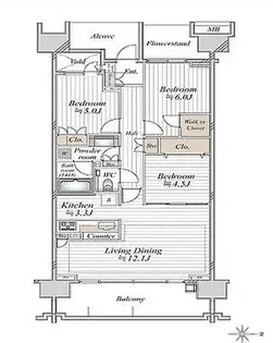 グランドメゾン杉並シーズン シーズン6【6階】の間取り