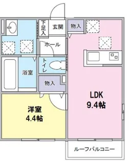 モン・メゾン【1階】の間取り