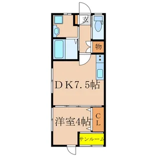 Win-Win札元 E棟【1階】の間取り