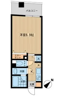 Misuz Court門前仲町【4階】の間取り