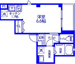 ラフィネ横浜【3階】の間取り