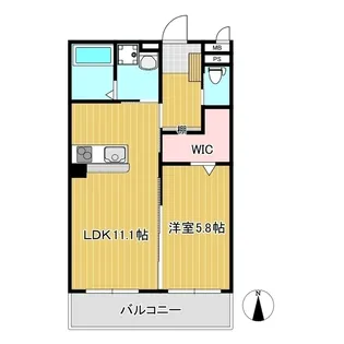 グランデ南新座【1階】の間取り