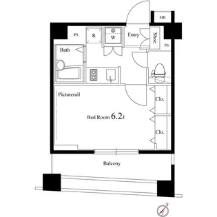 ヴェルト文京千石【6階】の間取り