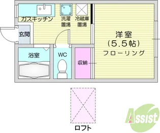 インテリジェント小松島【2階】の間取り