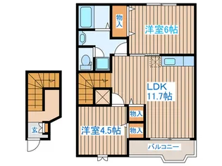 クレストール光陽【2階】の間取り