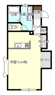 エイべクスアライ【2階】の間取り