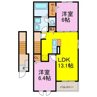 グリーン プロムナード【2階】の間取り