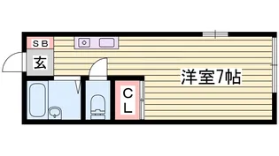 ステラ白浜【2階】の間取り