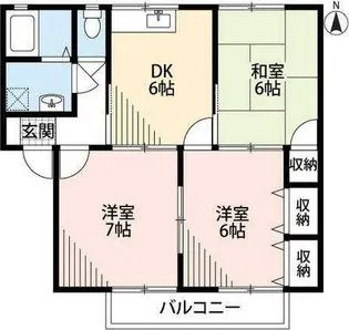 ランズエンド【2階】の間取り