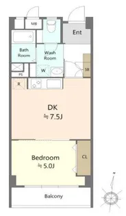 秀和西麻布レジデンス【3階】の間取り