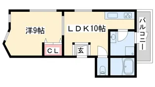 ハイツ志染【2階】の間取り