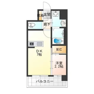 セレニテ難波ミラク壱番館【2階】の間取り