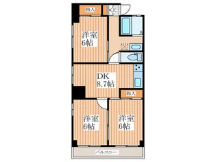マンションオノ【5階】の間取り