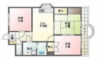 ラムールII【3階】の間取り