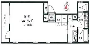 Viola南麻布【3階】の間取り