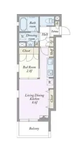 Milar堀切菖蒲園【3階】の間取り