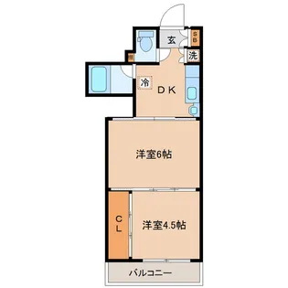 シャングリラ大和町【4階】の間取り