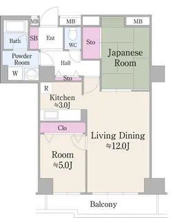 ハイエスト荻窪【13階】の間取り