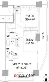 イストワール【9階】の間取り