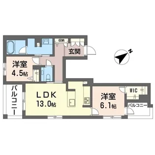 クオリスタ【3階】の間取り