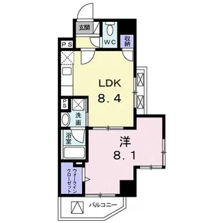 ジャック バレー【4階】の間取り