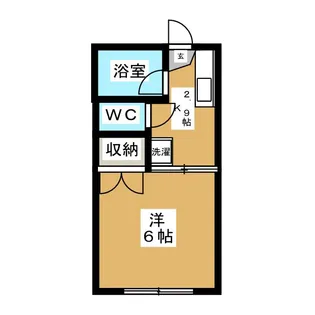 コーポ池田【1階】の間取り