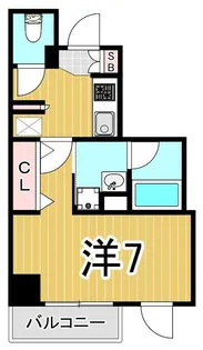 グランカーサ綾瀬【6階】の間取り