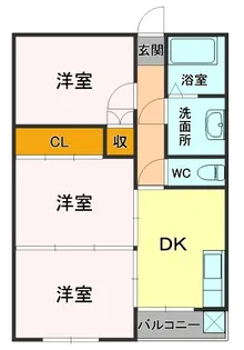 コーポ宮ケ崎【6階】の間取り