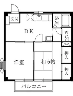 ニューシティコスモIII【2階】の間取り