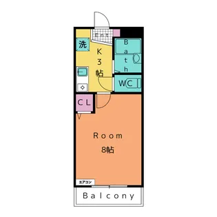 アップルヒルズ 3【4階】の間取り