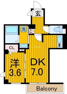 ブリス 両国【3階】の間取り