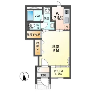 サニープレイス【1階】の間取り