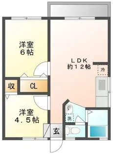 ホワイトホーム久里浜【2階】の間取り
