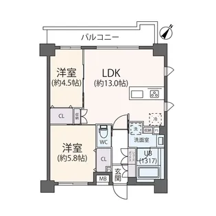 リージア代々木ビナリオ【7階】の間取り