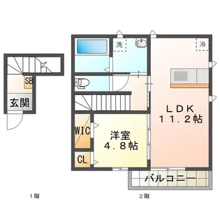 Heart I【2階】の間取り