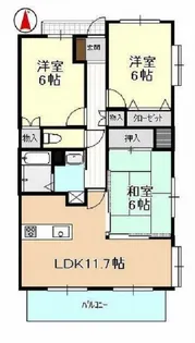 ライ・レ・ローゼ【2階】の間取り