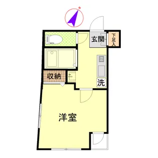 ゼフィール横濱【4階】の間取り