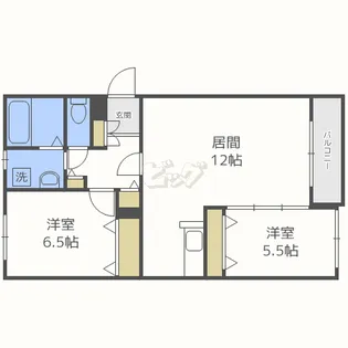 レジデンス西岡【2階】の間取り