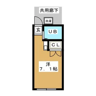 栗原ハイツ【1階】の間取り